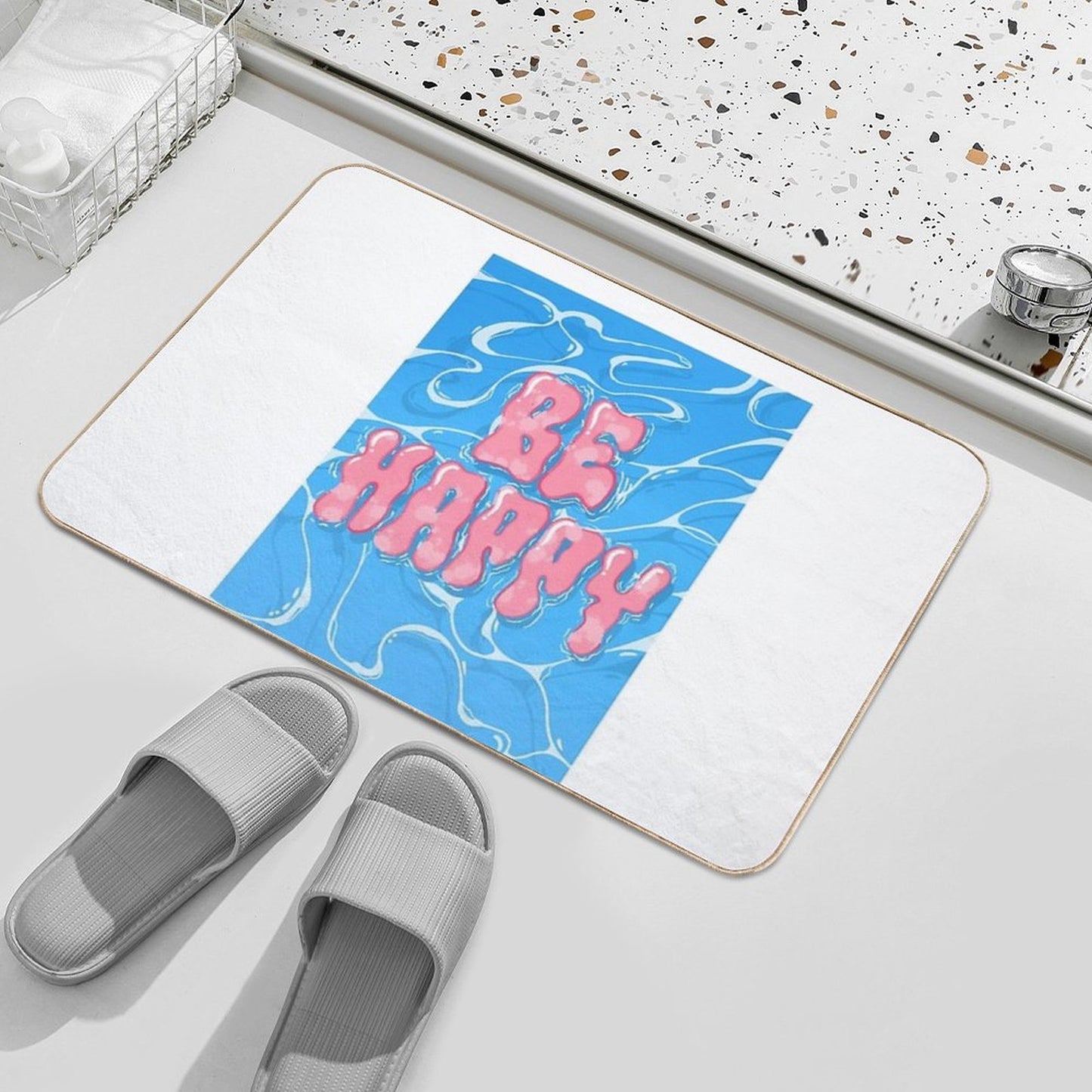 Be Happy  Pet-Safe Bath Mat
