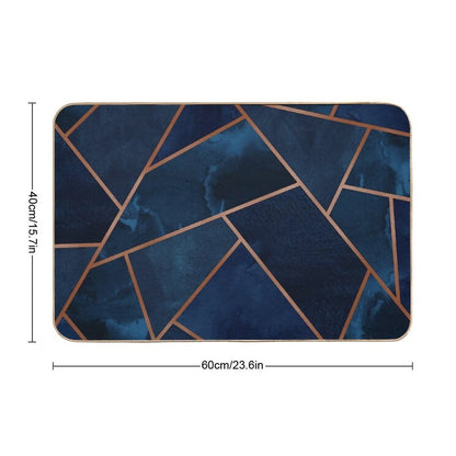 Navy & Copper Geo  Multi-Purpose Bath Mat