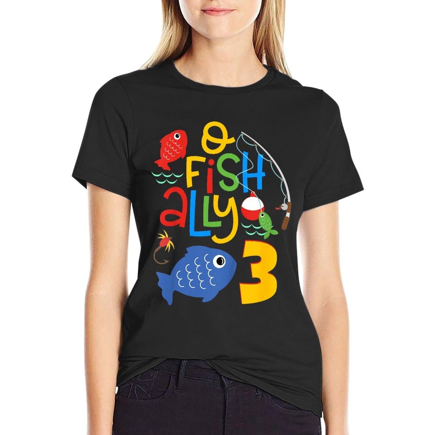 Kids O-Fish-Ally Three Birthday Decorations 3 Year Old 3rd Bday  Classic T-Shirt