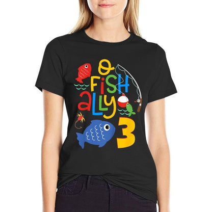 Kids O-Fish-Ally Three Birthday Decorations 3 Year Old 3rd Bday  Classic T-Shirt
