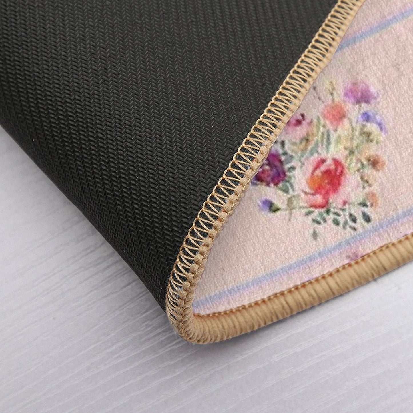 Pastel Garden Flowers  Versatile Bath Mat