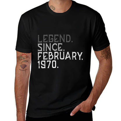 Legend Since February 1970 Vintage 50 Yrs Old 50th Birthday  Durable T-Shirt