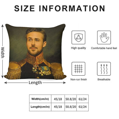 Ryan Gosling Soft Fade-Resistant Throw Pillow