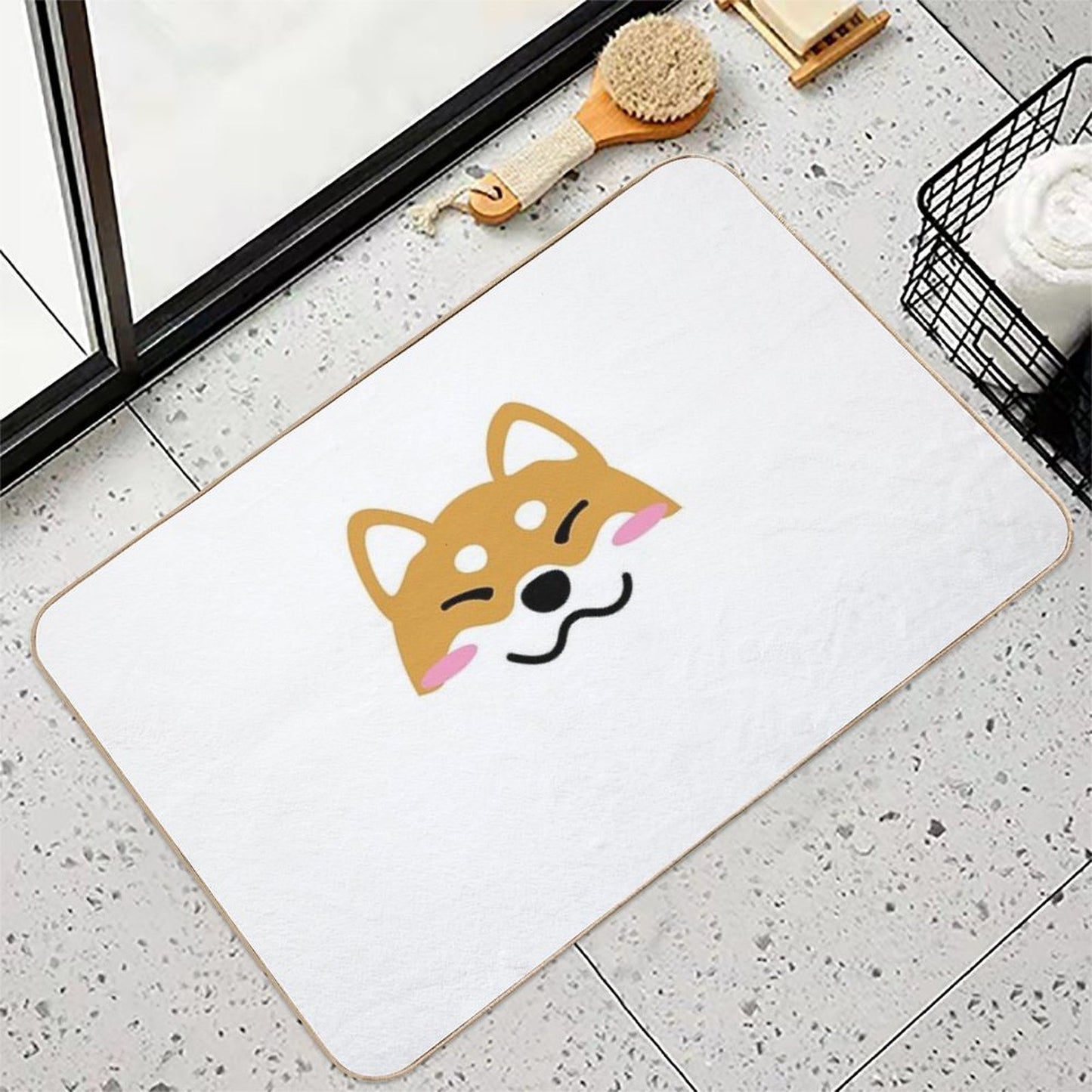 Shiba Inu Dog Shibe Kawaii Cute Doge  Multi-Purpose Bath Mat