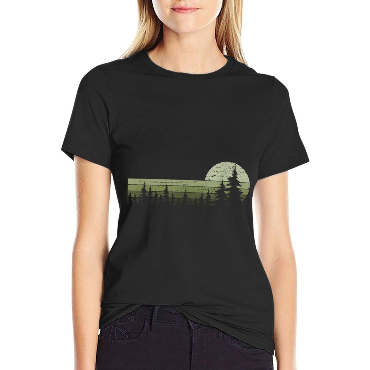 Trees Wildlife Nature Vintage Forest Easy-care T-Shirt