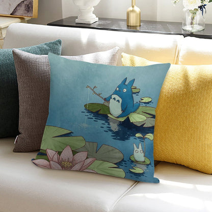 Fishing in The Pond Soft Ultra-Soft Texture Throw Pillow