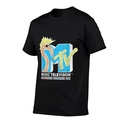 MTV Spring Break 92 Classic Logo T-s  Rolled Sleeves T-Shirt