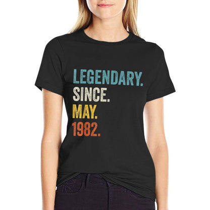 Legendary Since May 1982 40th Birthday  Slim-fit Cut T-Shirt