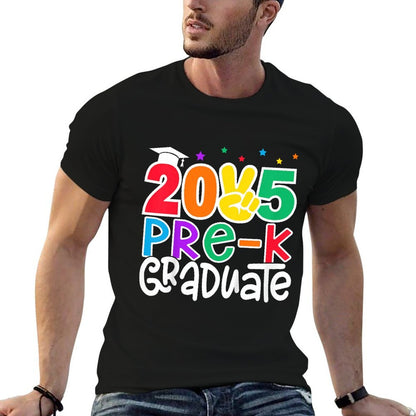 Kids Pre-K Graduate 2025 Preschool Graduation Class of 2025 Kids  Polyester Blend T-Shirt