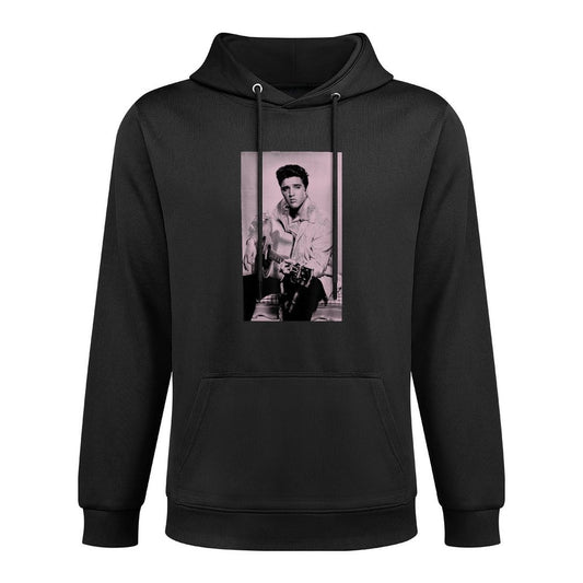 Elvis Presley Pink Guitar Cotton-Polyester Blend Hoodie