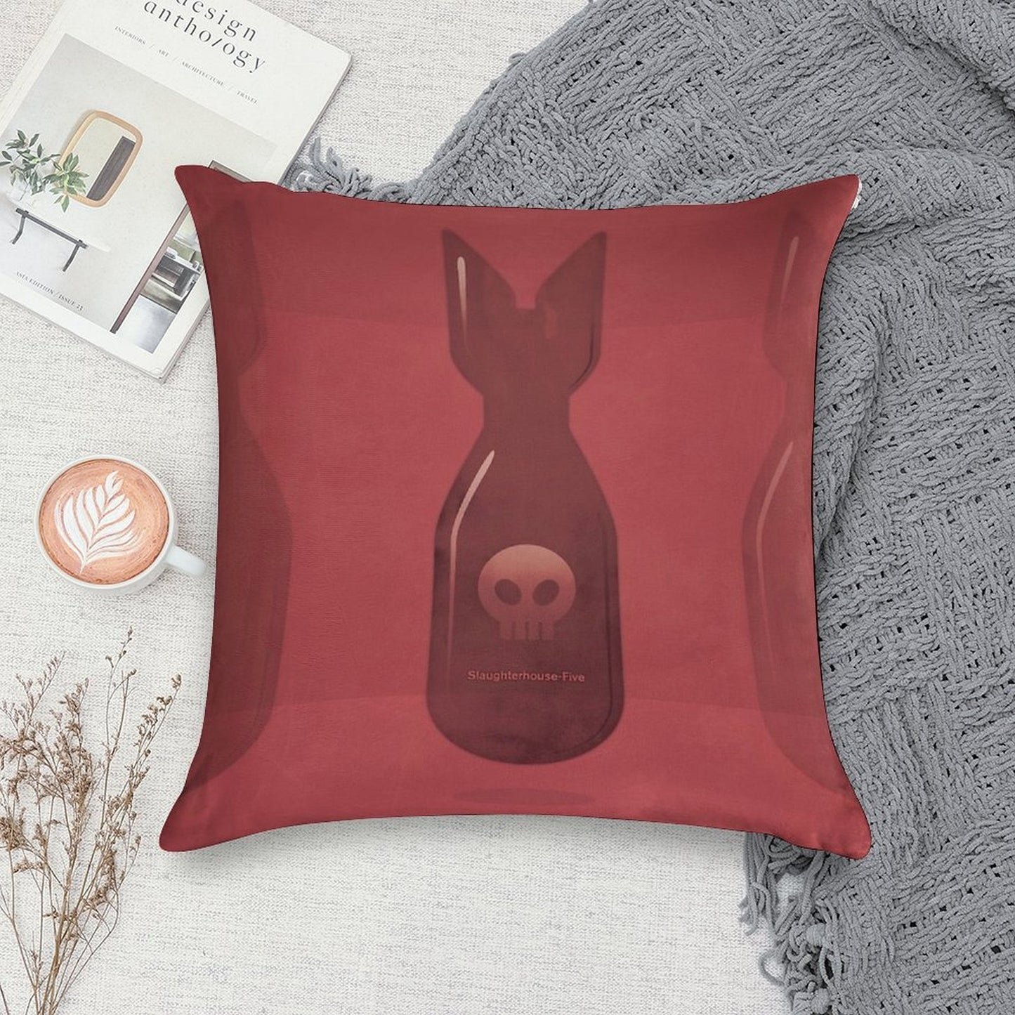 Slaughterhouse-Five - Kurt Vonnegut Soft Luxury Feel Throw Pillow