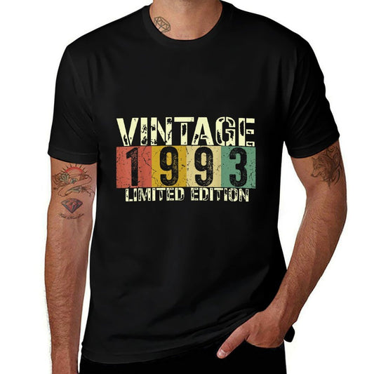 30 Birthday Decorations Men 30th BDay Vintage 1993 Birthday  Stretchy T-Shirt