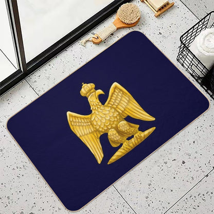Napoleonic Imperial Eagle Blue  Versatile Bath Mat