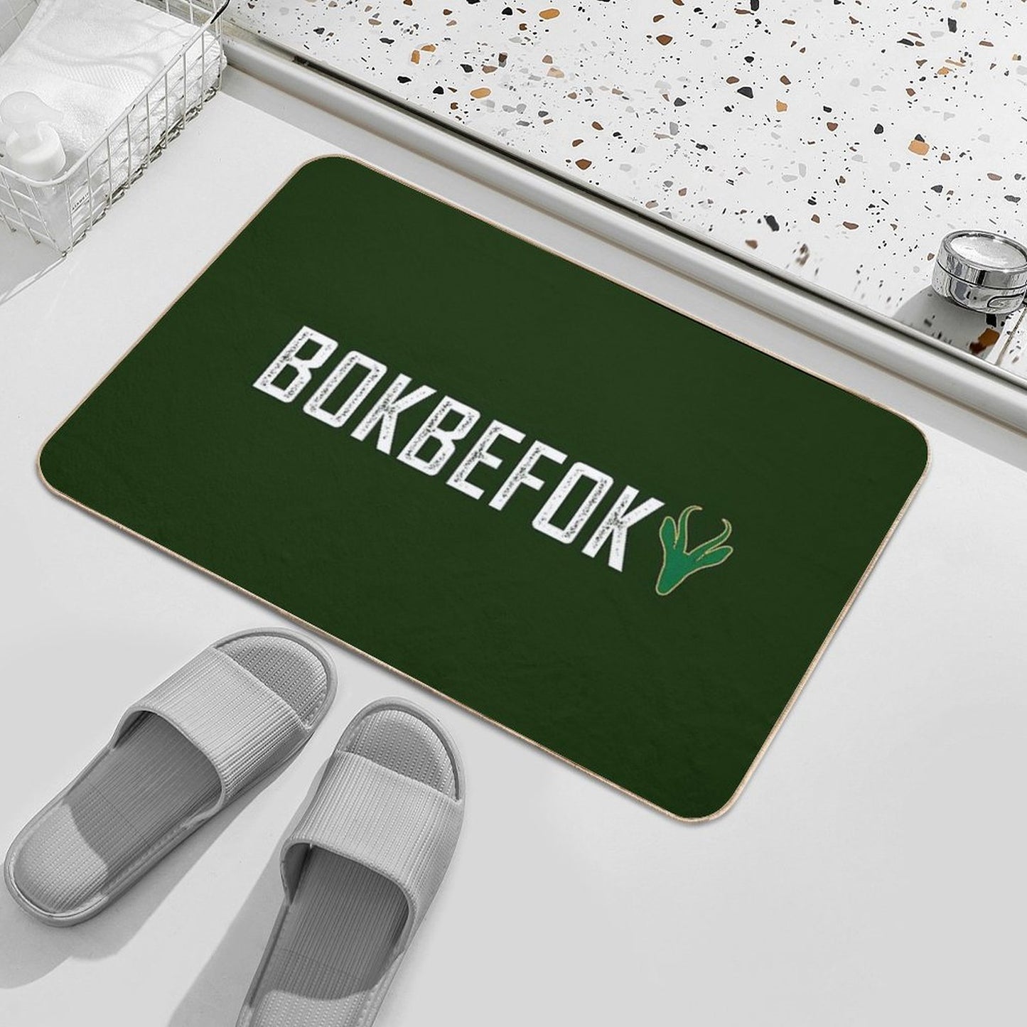 Bokbefok Rugby South Africa  High-Traffic Bath Mat