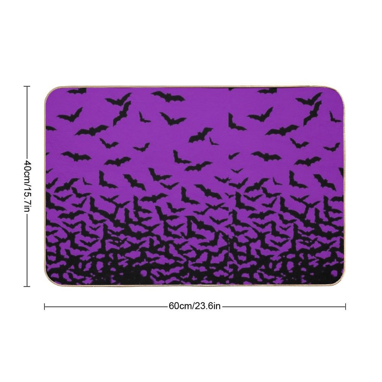 Purple Bats  Pet-Safe Bath Mat