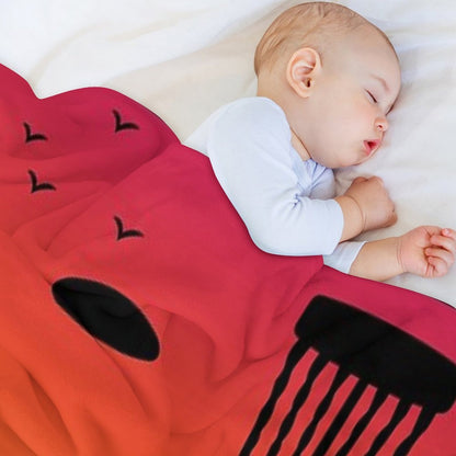 Distressed Disc Golf Frolf Frisbee Player Retro Vintage 70s Travel-friendly Throw Blanket