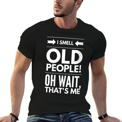 Womens I Smell Old People Fifty 50th Birthday Gag Joke Father Gift  Vintage-inspired T-Shirt