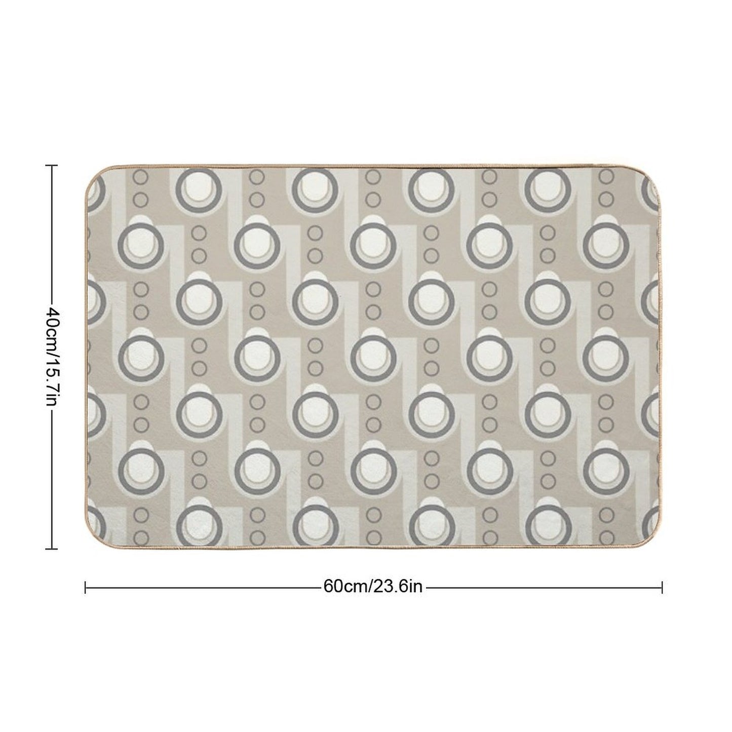 Abstract Geometric Art Pattern  Odorless Bath Mat