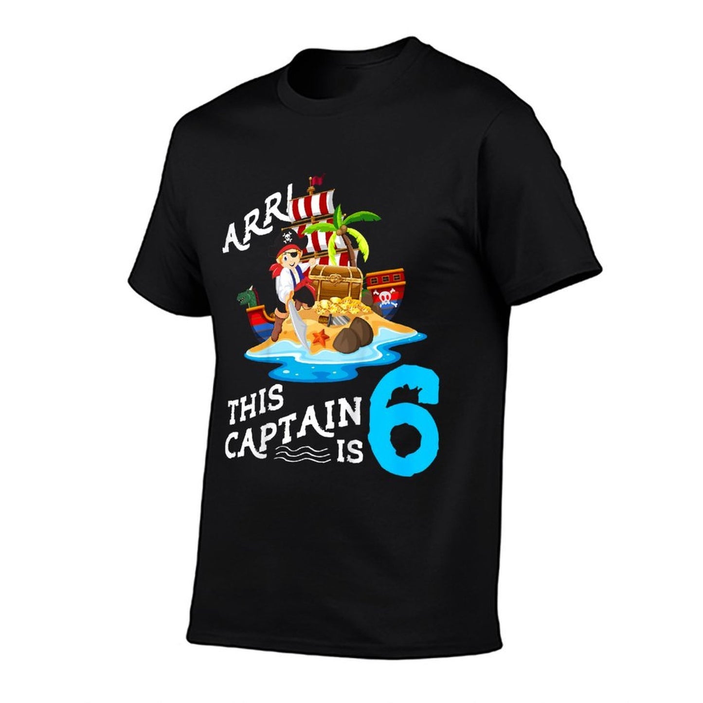 Kids 6 Year Old Pirate Birthday Boy This Captain Is 6 Comfortable T-Shirt