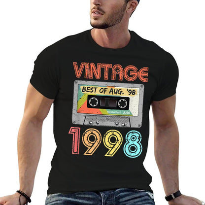 August 1998 21st Birthday Retro Vintage 1998 Birthday  Polyester Blend T-Shirt