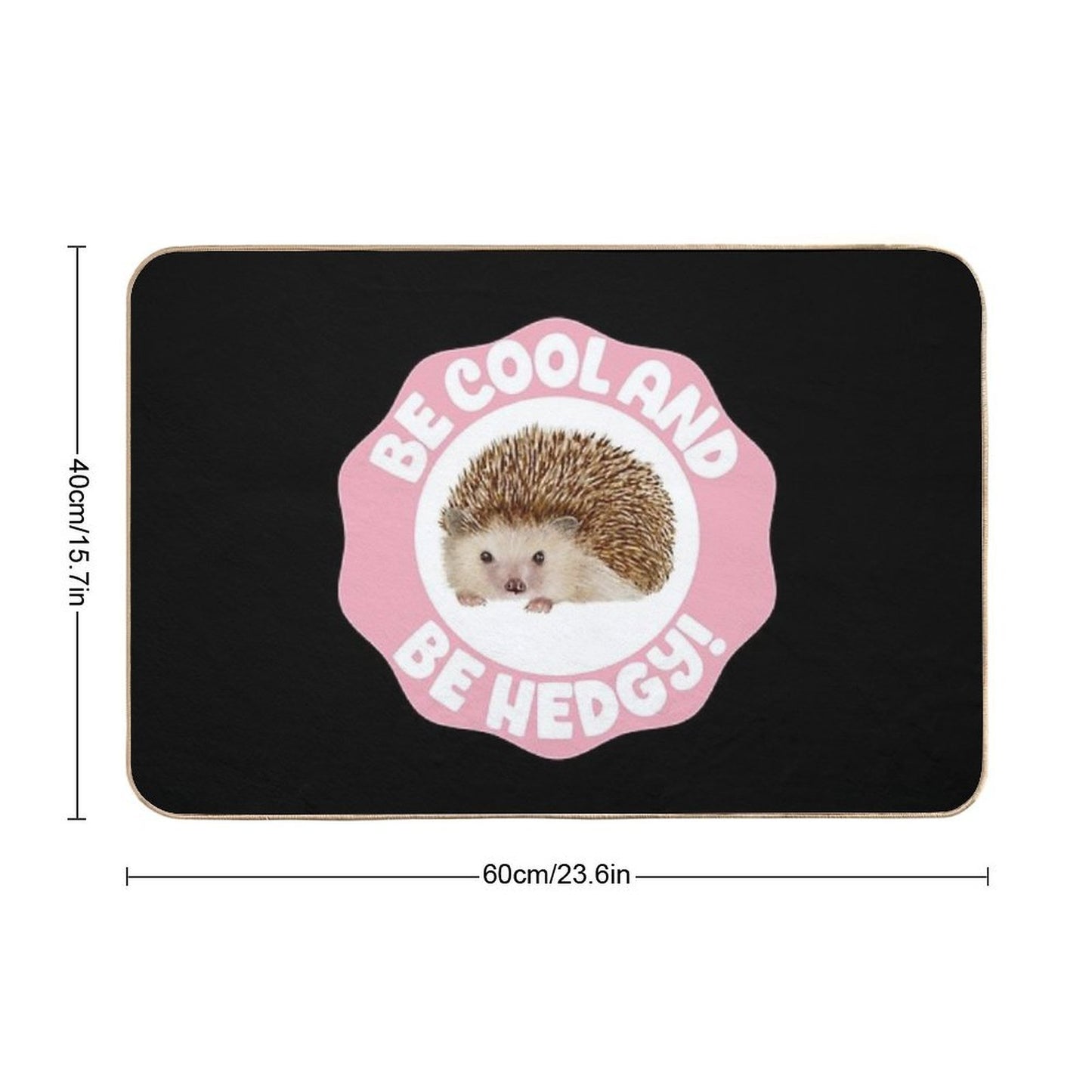 Be Cool And Be Hedgy!  High-Traffic Bath Mat