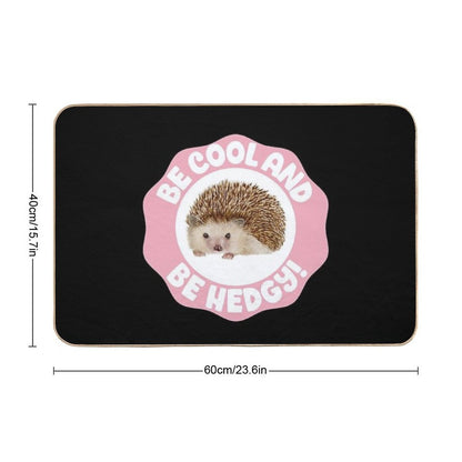 Be Cool And Be Hedgy!  High-Traffic Bath Mat