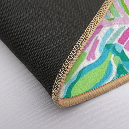 Water Floral  Slip-Resistant Bath Mat