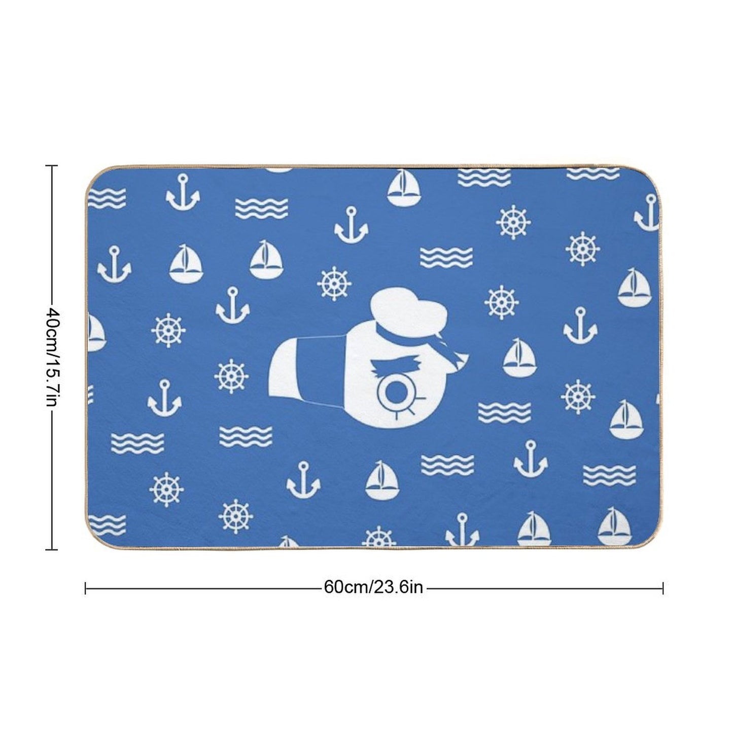 Gulliver Pattern  Repositionable Bath Mat