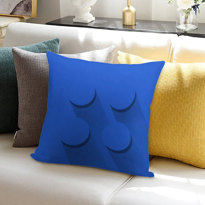Blue Brick Soft Home Decor Throw Pillow
