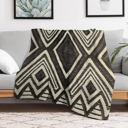 Navajo Blanket,southwestern Art,native American Art,indian Art,arizona,dessert,geometric Pattern,bow And Arrows,cowboys And Indi Wrinkle-free Throw Blanket