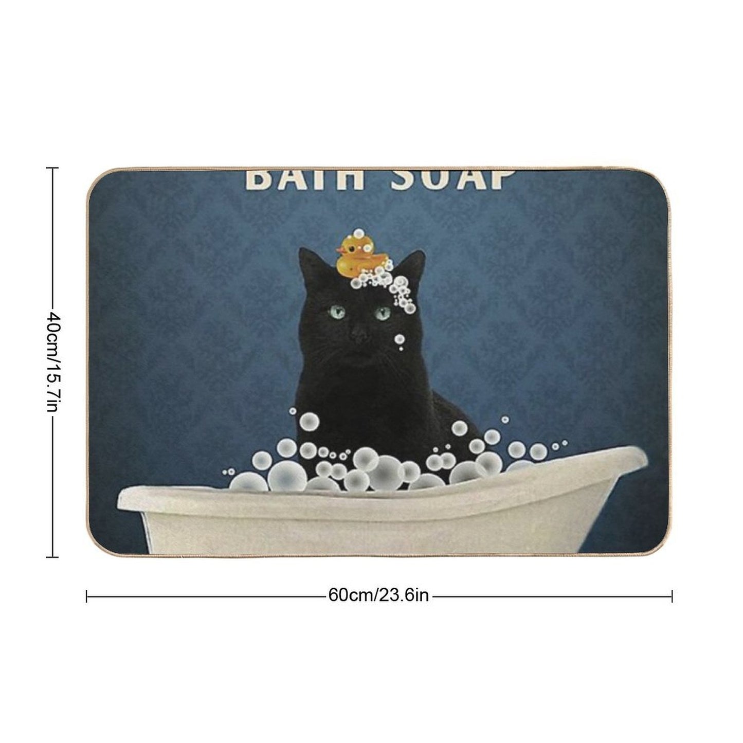 Black Company Bath Cool Durable Bath Mat