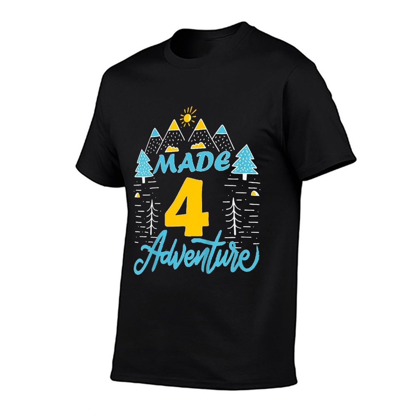 Kids Made Four Adventure 4th Birthday Camping Themed Party  Breathable T-Shirt