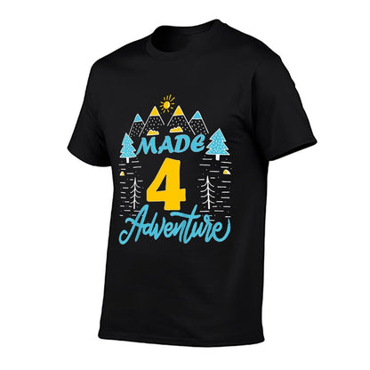 Kids Made Four Adventure 4th Birthday Camping Themed Party  Breathable T-Shirt