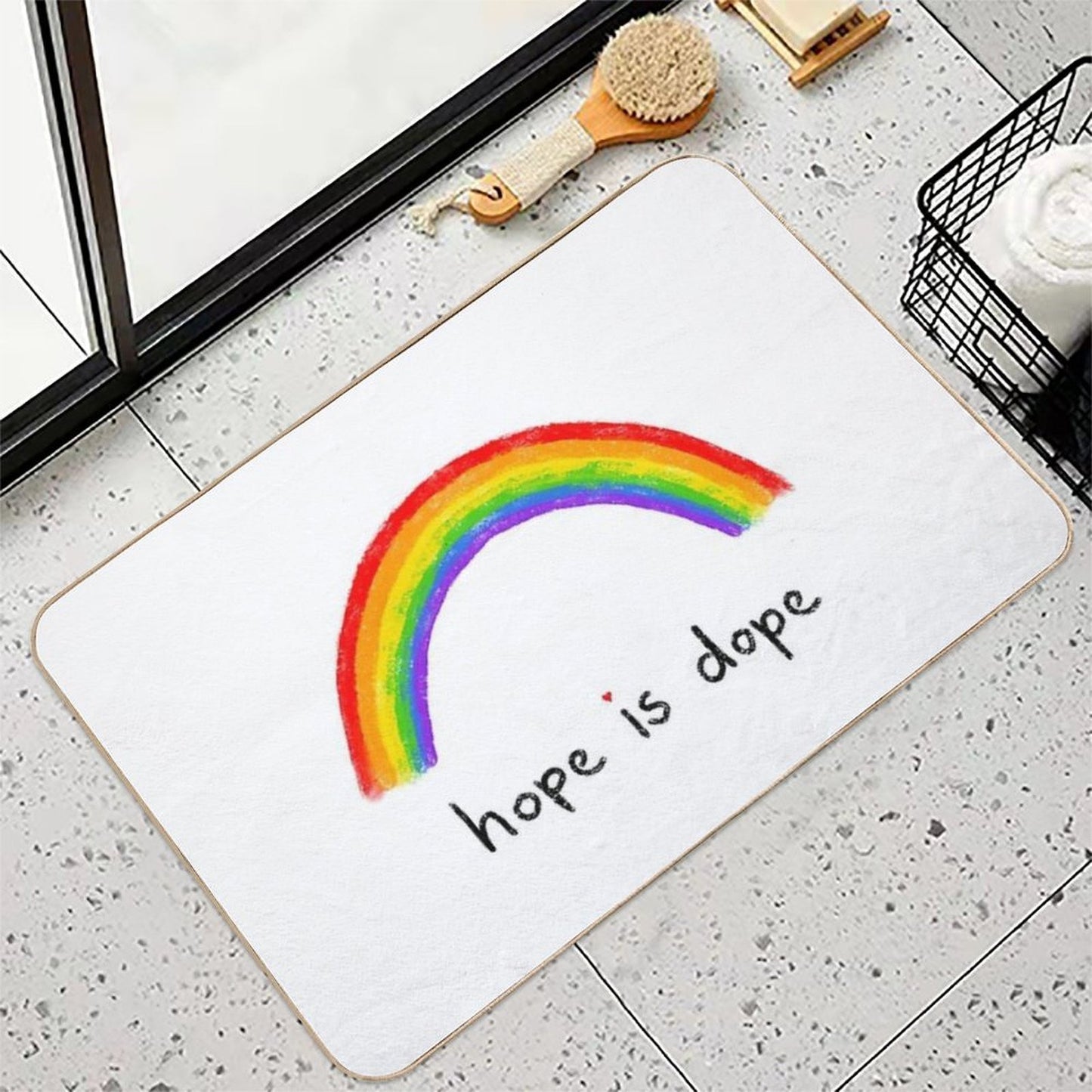 Hope Is Dope  Rapid-Drying Bath Mat