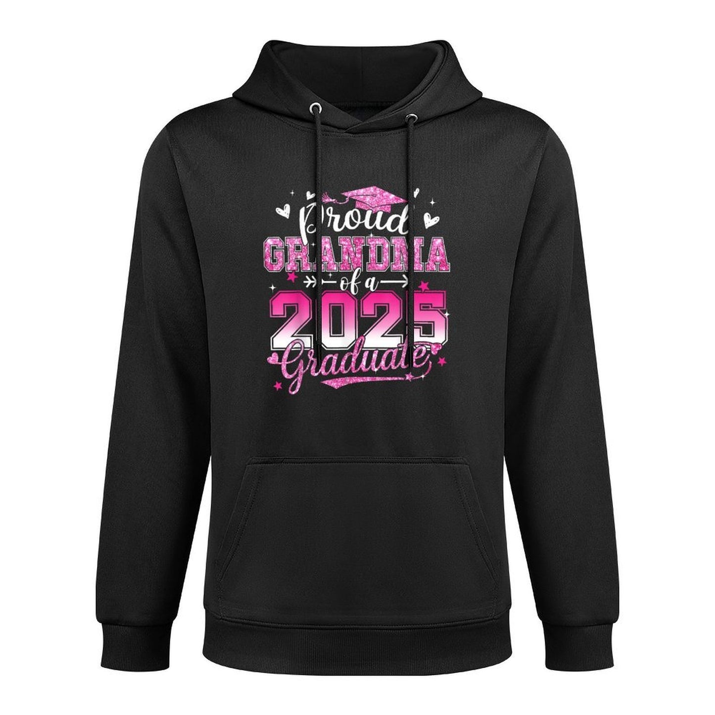 Graduation 2025 Proud Grandma Of 2025 Graduate Floral Women Moisture-Wicking Hoodie