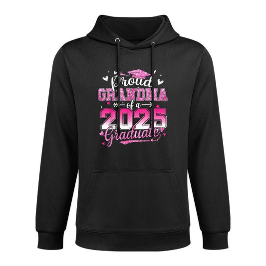 Graduation 2025 Proud Grandma Of 2025 Graduate Floral Women Moisture-Wicking Hoodie