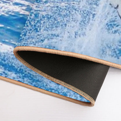 Orca Killer Whale Stunt  Versatile Bath Mat