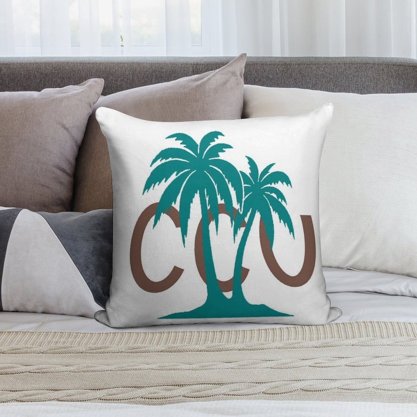 Coastal Carolina Soft Shrink-Resistant Throw Pillow