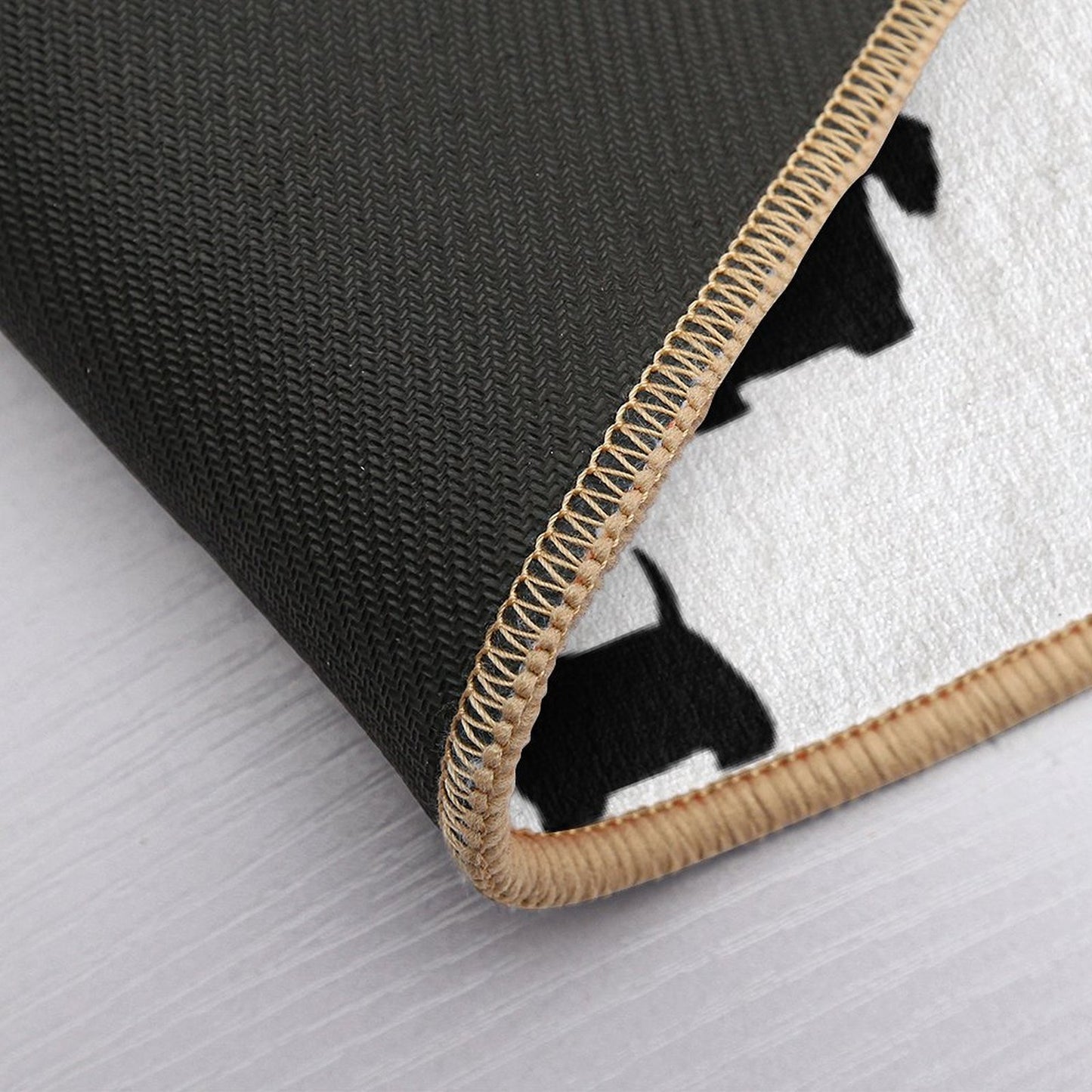 Scottish Terrier Silhouette(s) Black Scottie Dog  Absorbent Bath Mat