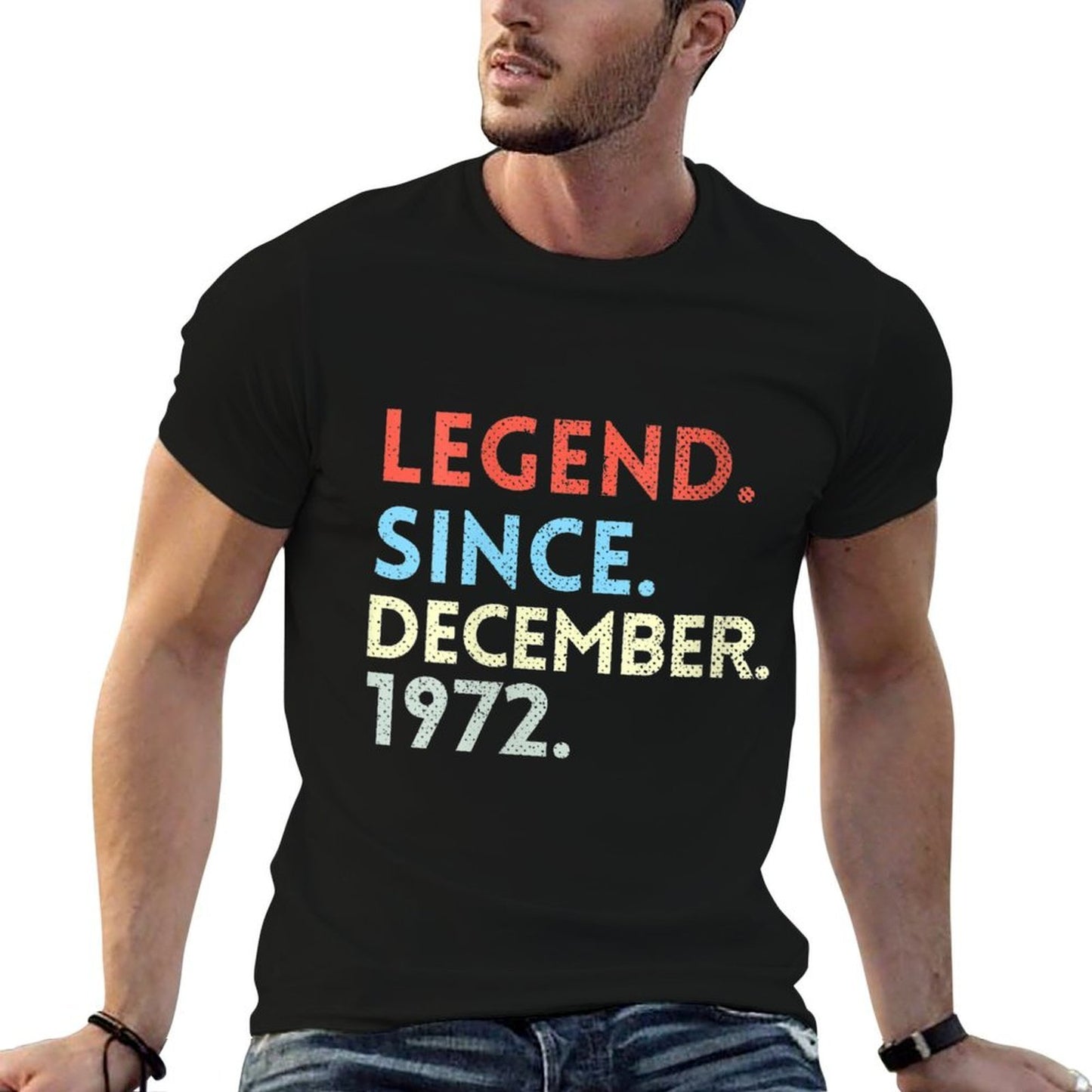 Womens Legend Since December 1972 50th Birthday Gift Fiftieth Bday  Moisture-wicking T-Shirt