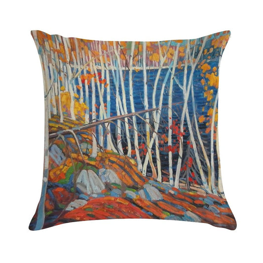 In The Northland (Group Of Seven) by Tom Thomson Canadian Landscape Soft High-Density Material Throw Pillow