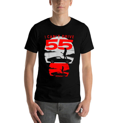 I CAN’T DRIVE 55  Heathered Texture T-Shirt