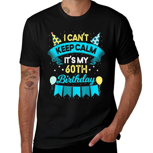 60 Year Old Men Women Birthday Gift It's My 60th Birthday  Heathered Texture T-Shirt