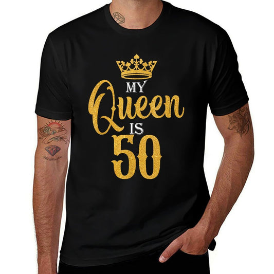 My Queen Is 50 Years Old 50th Birthday Gifts For Wife Women  Vintage-inspired T-Shirt