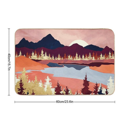 Grapefruit Sky  Slip-Resistant Bath Mat