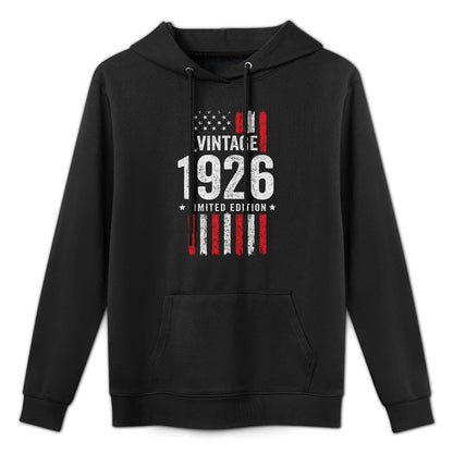 Limited Edition Vintage 1926 - Born in 1926 - 1926 Birthday Durable Construction Hoodie