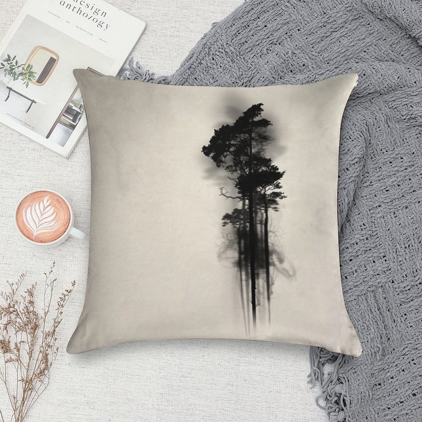 Enchanted Forest Soft Warmth Comfort Throw Pillow